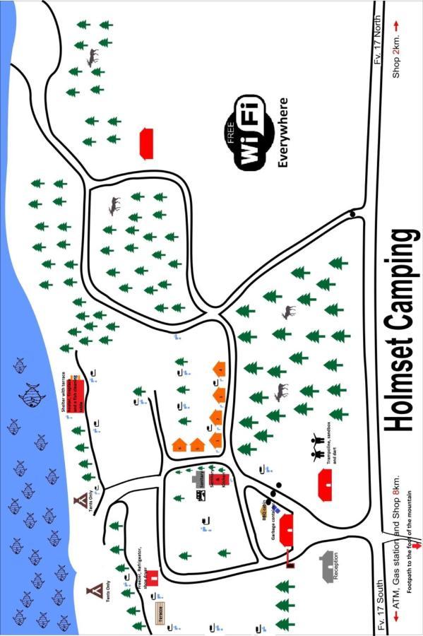 Holmset Camping And Fishing Namdalseid Ngoại thất bức ảnh